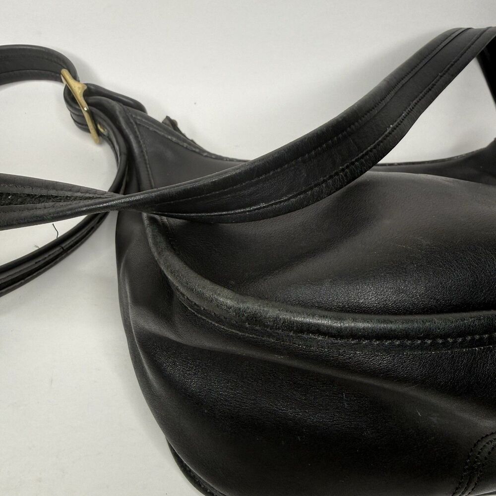 Vintage Old Coach Janice Legacy Bag 9950 Black Leather Crossbody 90s - Picture 9 of 9